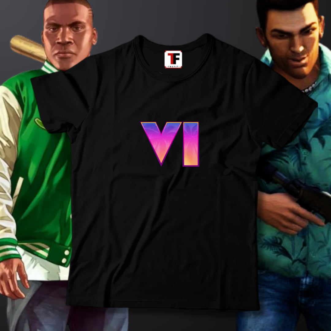 GTA 6 half sleeves tshirt