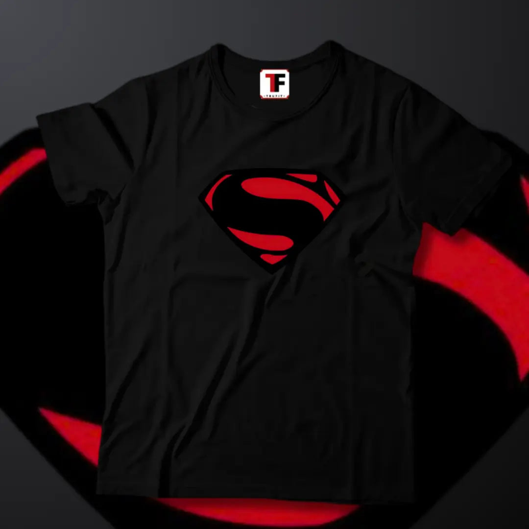 Superman red Half Sleeves Tshirt