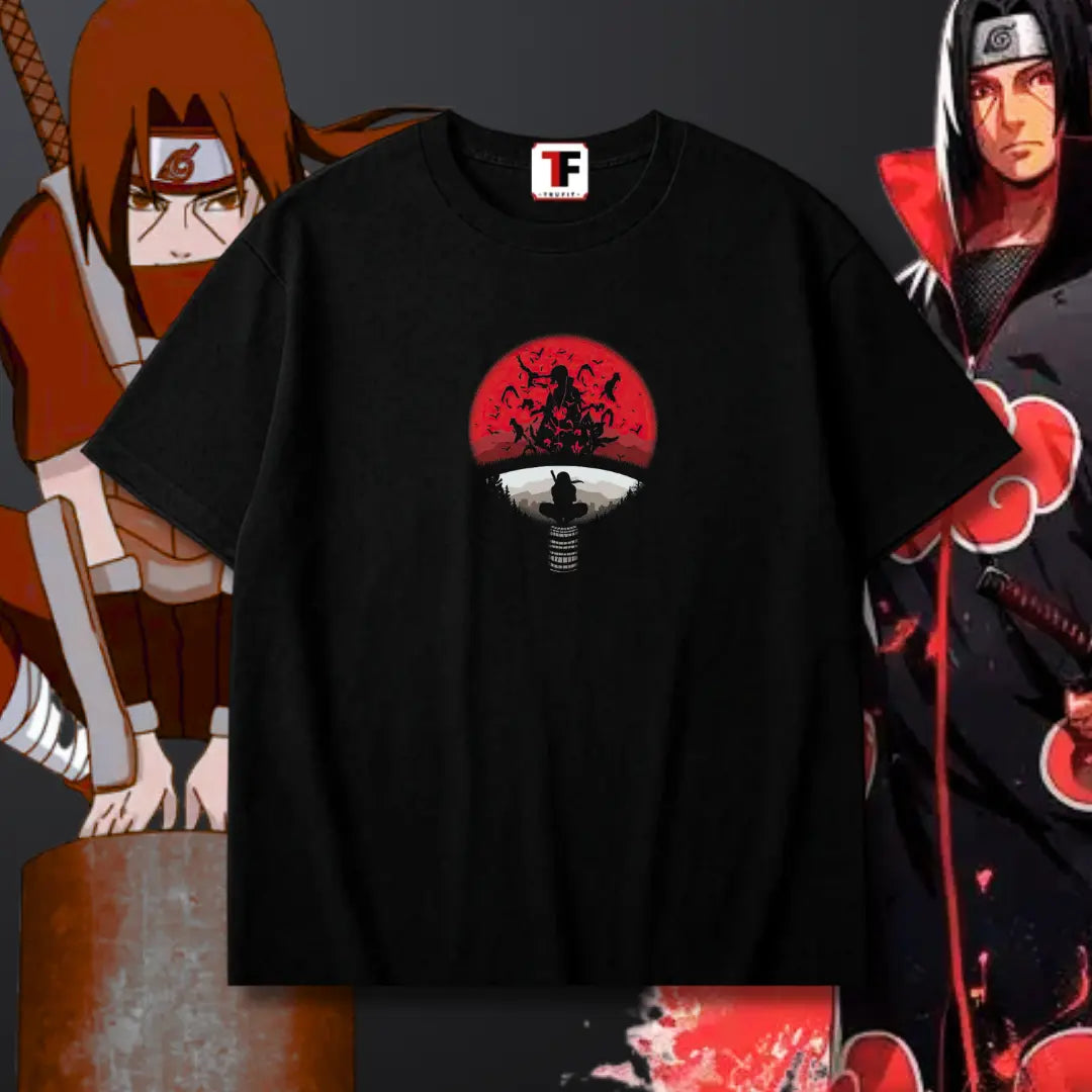 Itachi drop shoulder tshirt